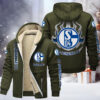 FC Schalke 04 Gefütterte Kapuzenjacke - S04 Samt Zip-Hoodie