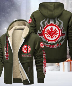 Eintracht Frankfurt Gefütterte Kapuzenjacke - SGE Samt Zip-Hoodie