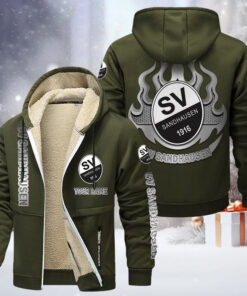 SV Sandhausen Gefütterte Kapuzenjacke - SVS Samt Zip-Hoodie